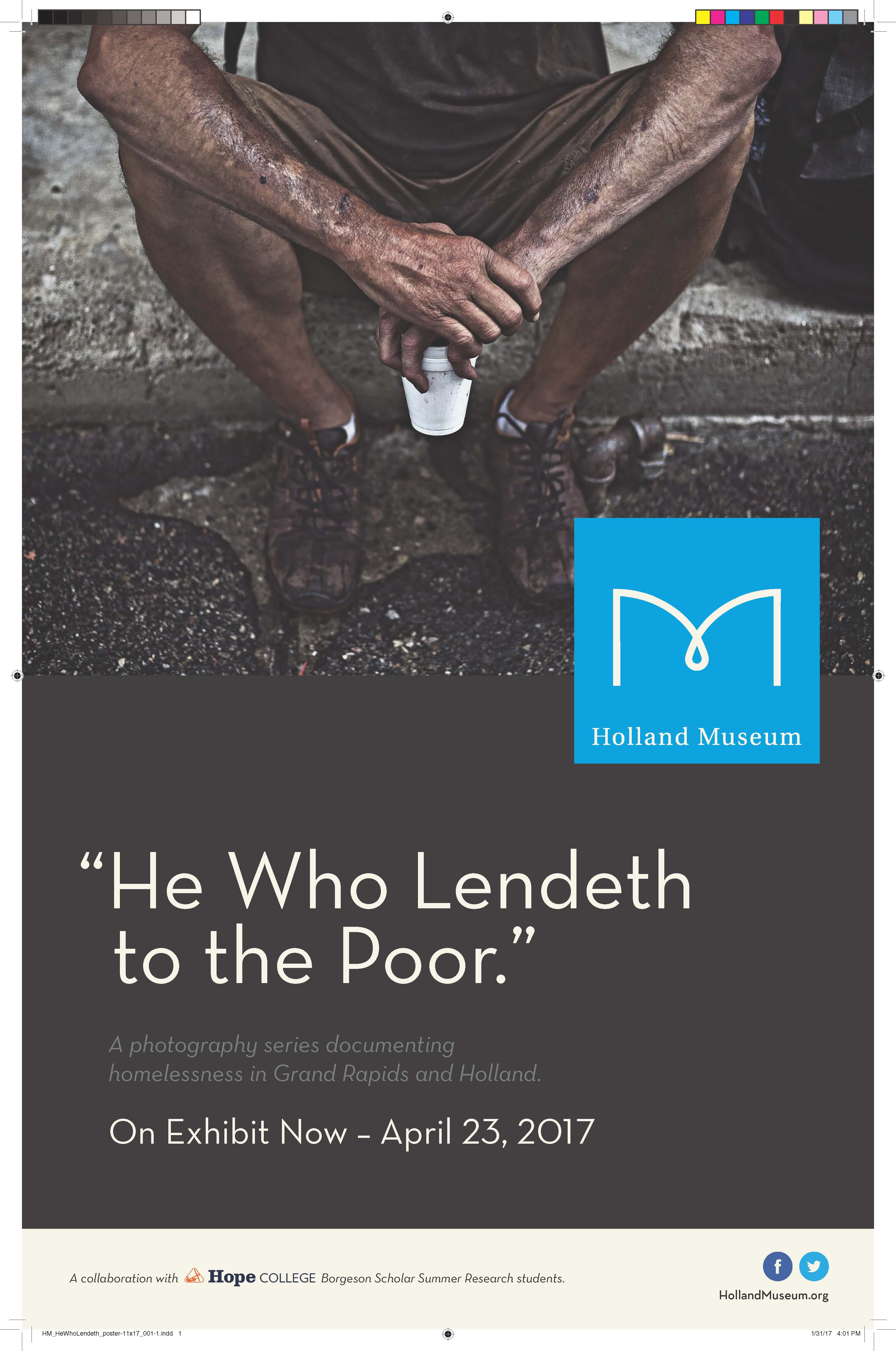He who lendeth poster