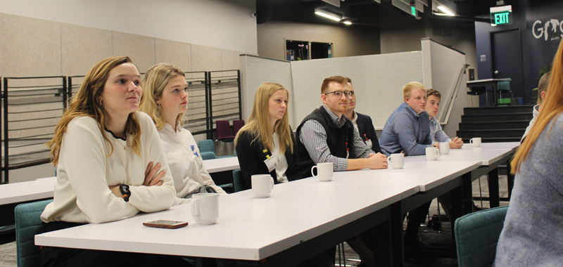 Students at an HEI workshop