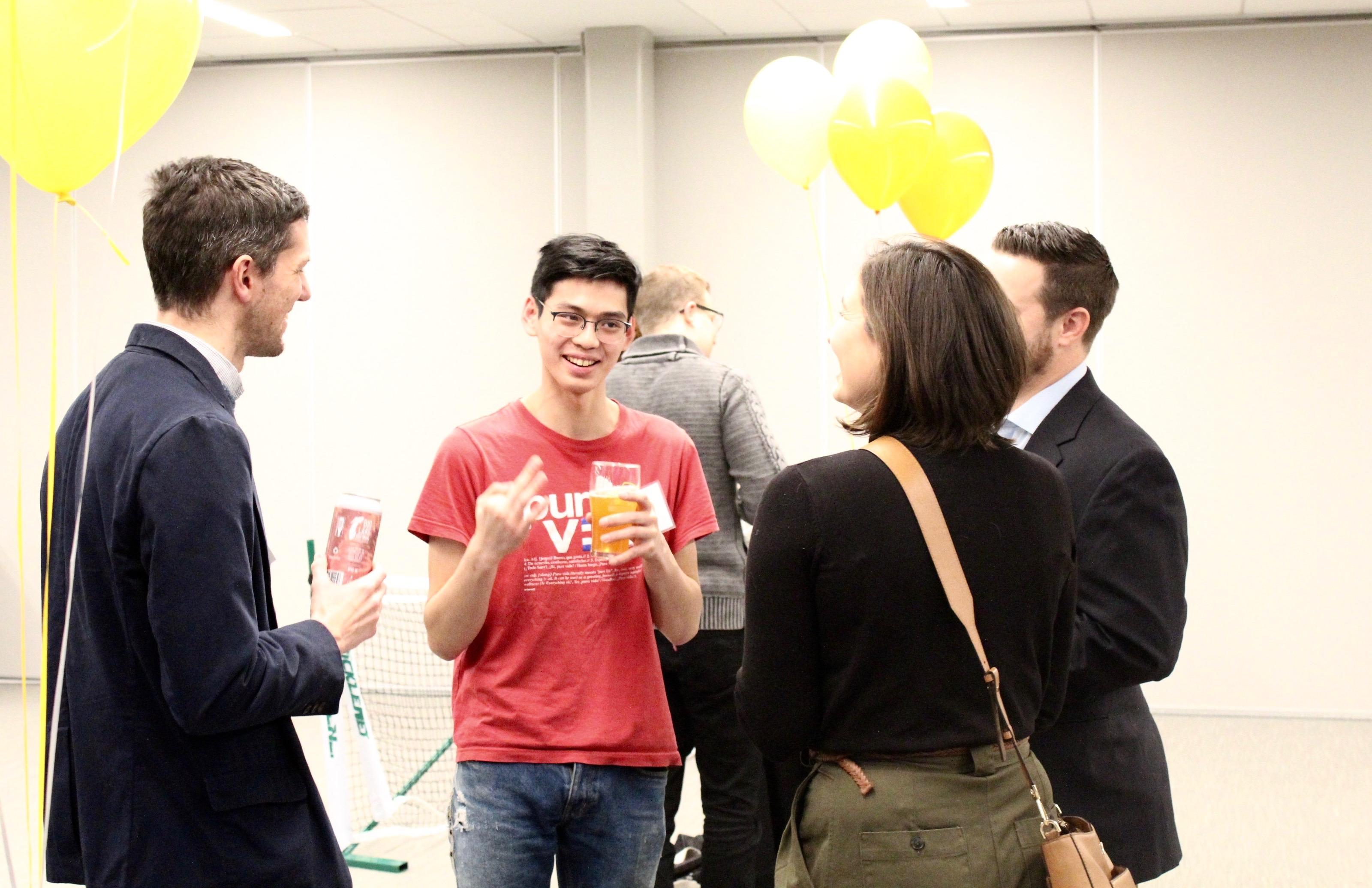 Students network with entrepreneurs at SURGE event