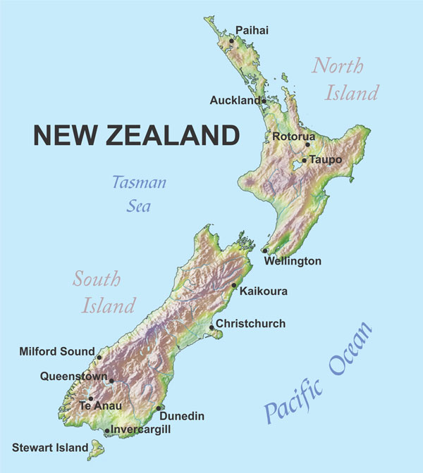 New Zealand Map