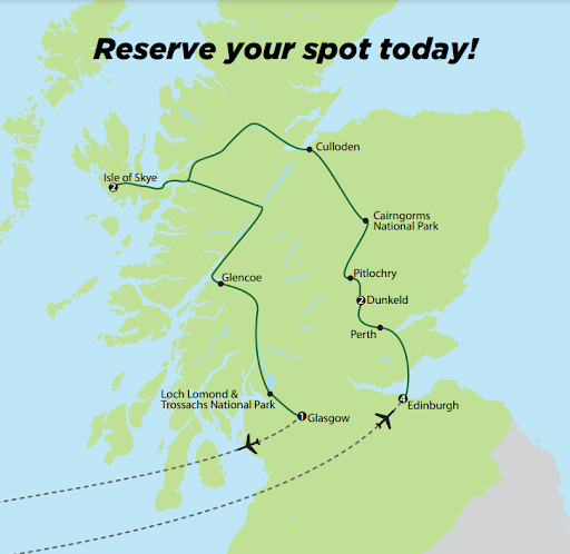 Map of Scotland