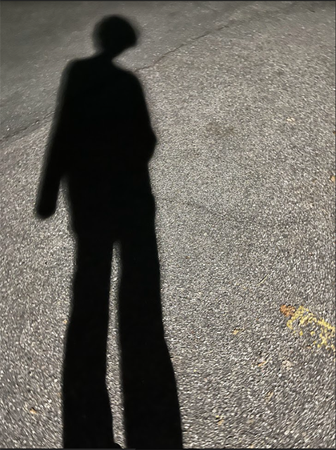 Shadow in parking lot 
