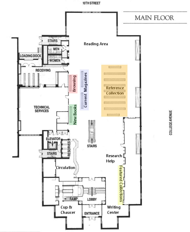 Map of the Main Floor
