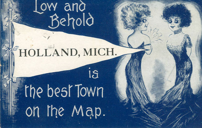 Postcard extolling Holland, Michigan