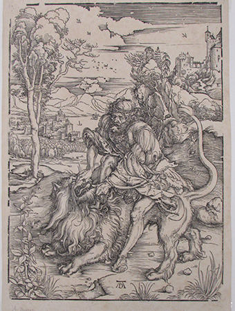 Samson and the Lion - Albrecht Durer