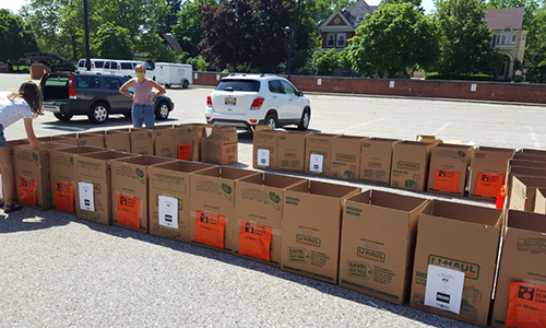 explore kits ready to be shipped to participants