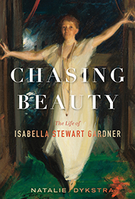 Book covering of "Chasing Beauty" with a woman in a white dress