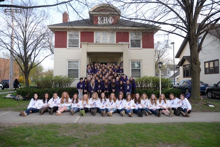 The women of the Kappa Beta Phi sorority